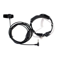 1pin finger ptt throat mic flexible covert acoustic air tube earphone headset for yaesu vertex vx 2r vx 3r vx 5r ft 60r cb radio