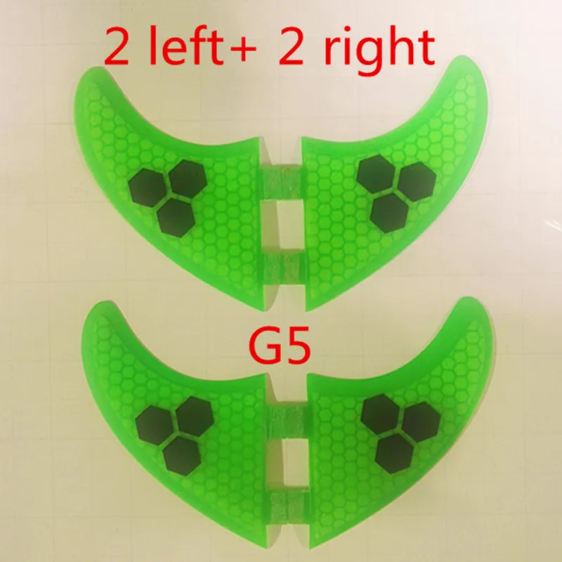 G5 M size 4pcs 4 шт./лот высокое качество плавники для серфинга FCS с стекловолокном мед гребень материал для серфинга плавник GX G3 G5 G7 S L размер quad плавники - Цвет: G5 M size 4pcs