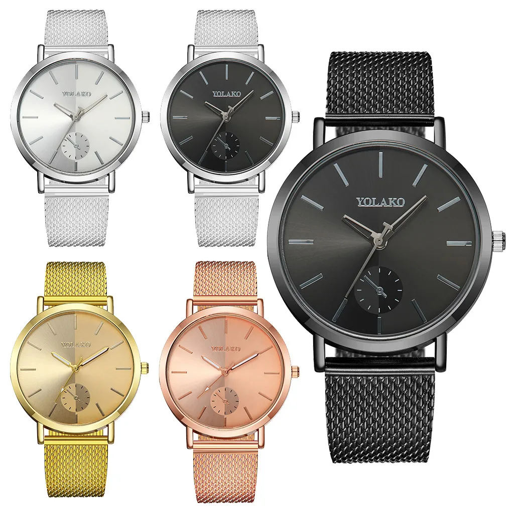 Женские повседневные кварцевые часы роскошные с пластиковым кожаным ремешком и