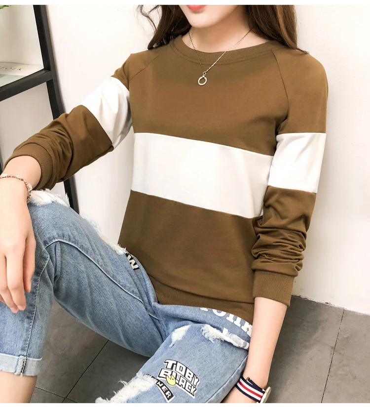 Shintimes футболка Femme Camisetas Mujer Poleras De Mujer Moda футболка с длинным рукавом Хлопковая женская футболка размера плюс