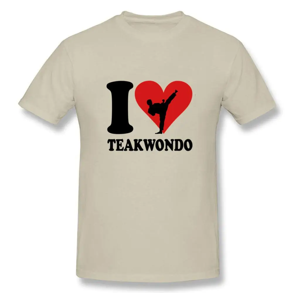2019 Мужская футболка Большая скидка футболки с коротким рукавом I love Teakwondo Hombre