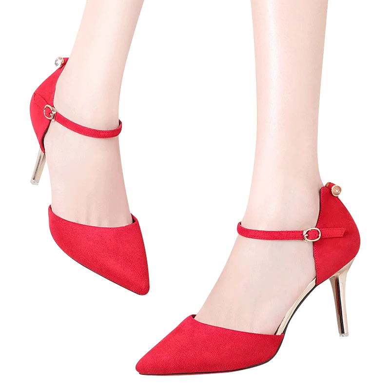 MOOLECOLE/Рождественский подарок пикантные женские туфли лодочки последние сандалии