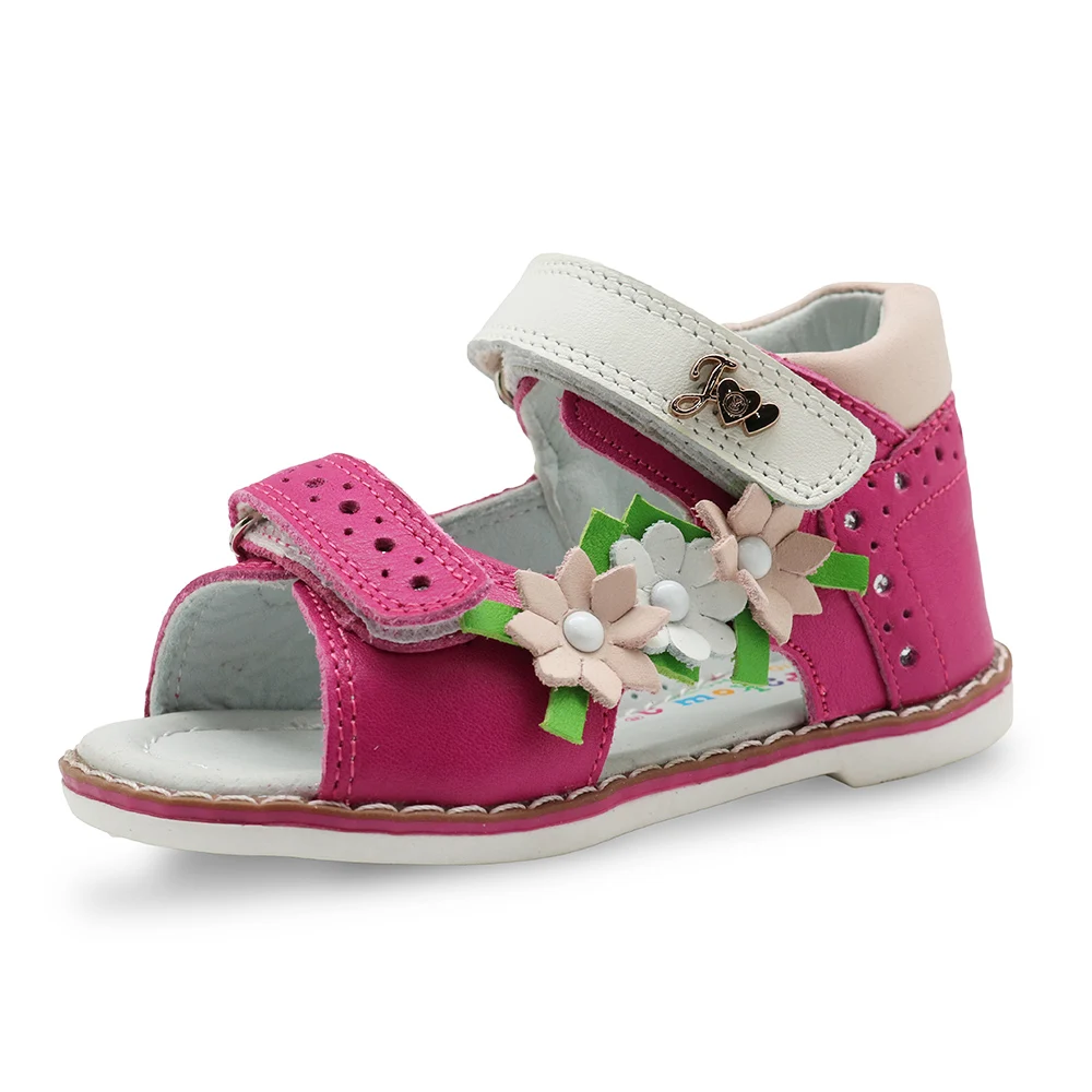 Apakowa/весенне летние сандалии из натуральной кожи для девочек детская обувь