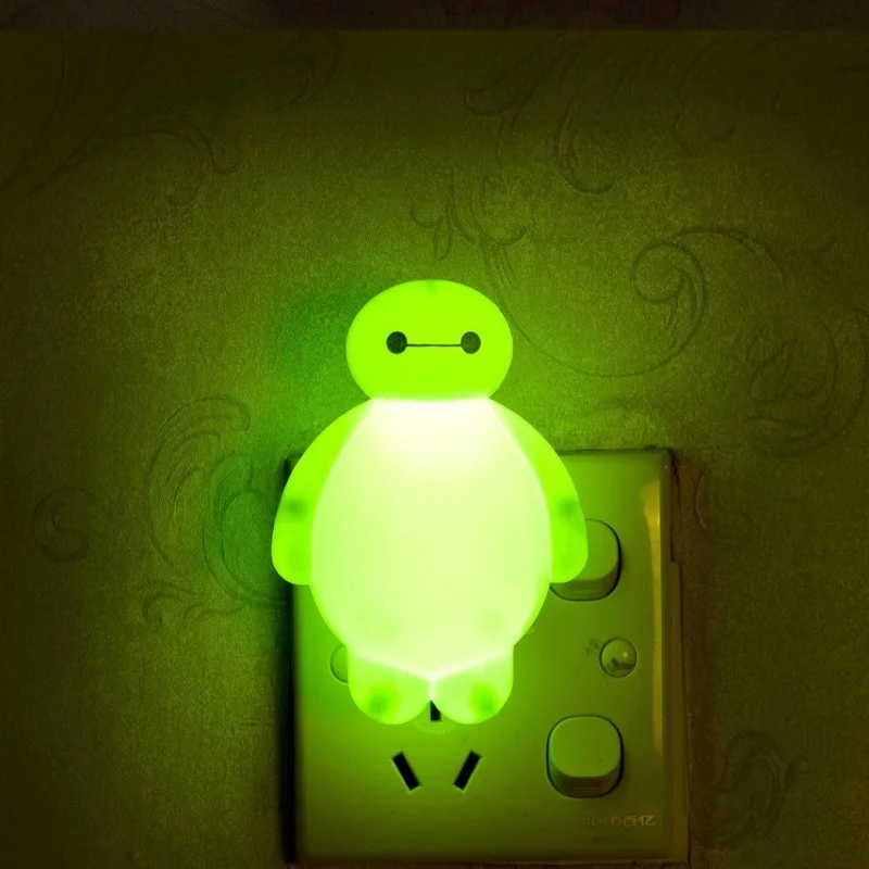 Новейший Топ светодиодный ночник лампа креативный мультяшный Baymax домашний декор
