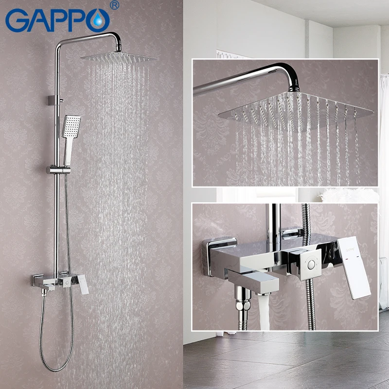 GAPPO смеситель для душа ванной комнаты набор из латуни настенный ванны|shower faucets|wall