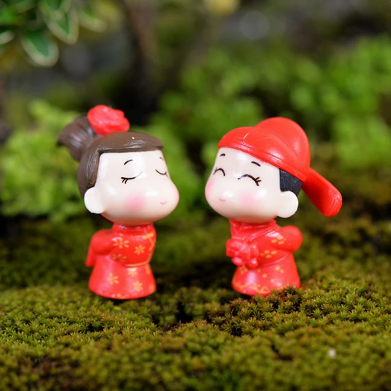 2 шт. Свадебные украшения для невесты и жениха миниатюры мини-украшения в виде