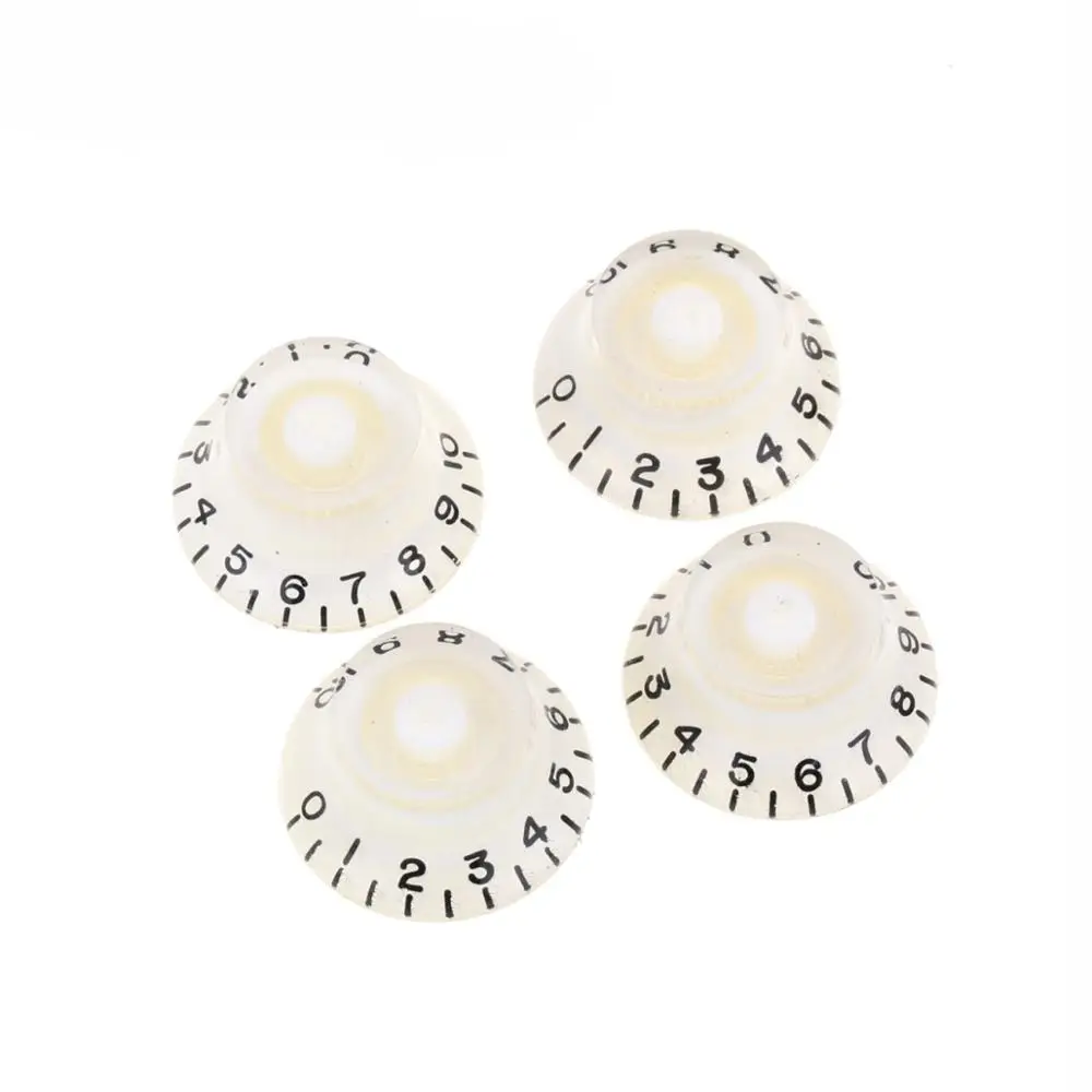 

Musiclily Pro Imperial Inch Size Bell Top Hat Knobs for USA Made Les Paul Style электрическая гитара, белый (набор из 4 предметов)