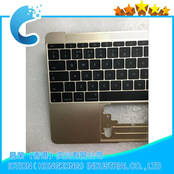 Оригинальный золотой цвет для Macbook Pro Retina 12 &quotA1534 Topcase с клавиатурой верхний чехол