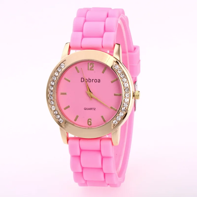 Reloj Muj два цифровых силиконовых ремешка декоративные металлические двухрядные