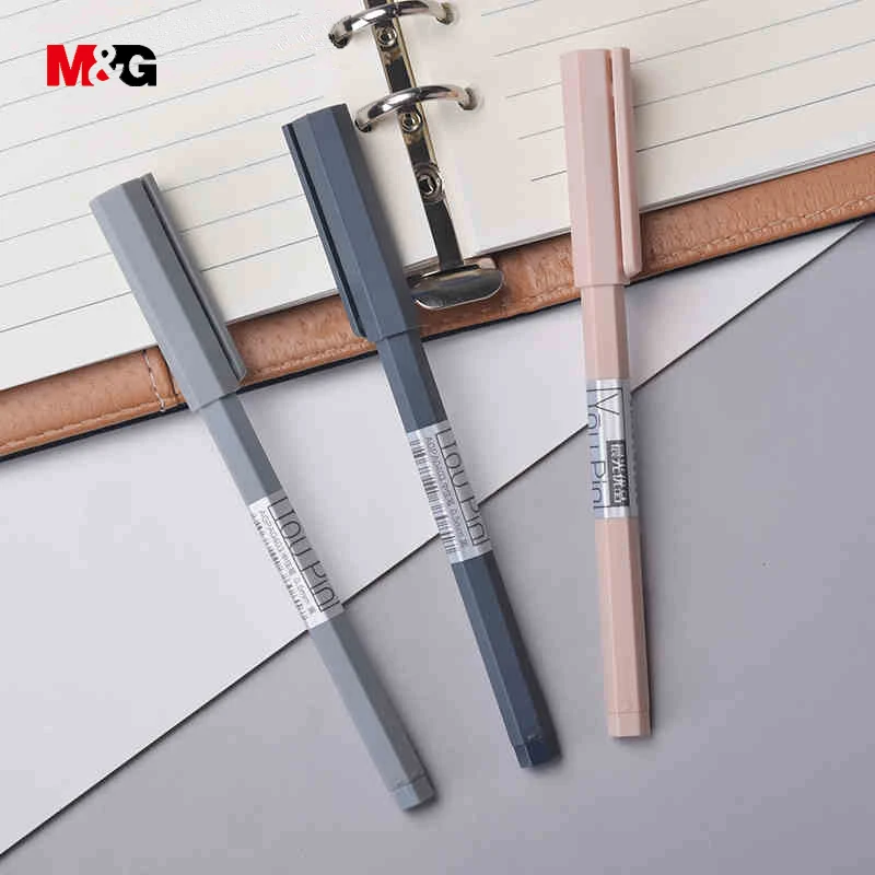 M & G оптовая продажа 3 шт. элегантные шариковые гелевые ручки с шестигранным