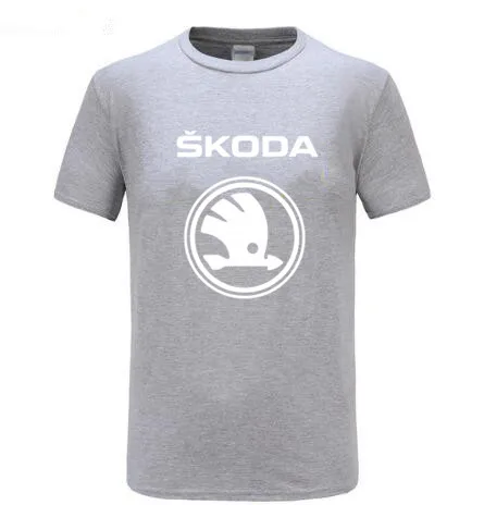 Мужская футболка HERREN с логотипом SKODA черный/синий/серый/зеленый/темно-синий 12