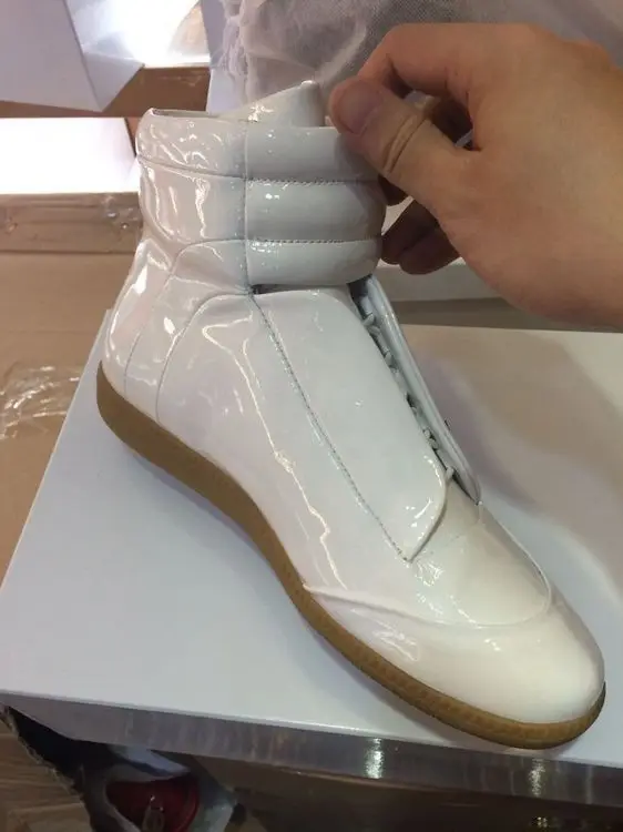 2015 Edition Hi-Street Maison martin margiela MMM shoes Men Genuine Leather  Oxford Kanye West Fashion Sneakers free shipping - купить по выгодной цене  | AliExpress