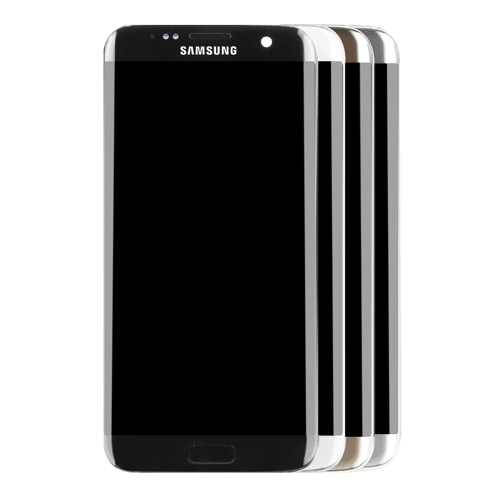 ЖК дисплей с рамкой дигитайзер сенсорного экрана в сборе для SAMSUNG GALAXY S7 EDGE G935 G935F 5
