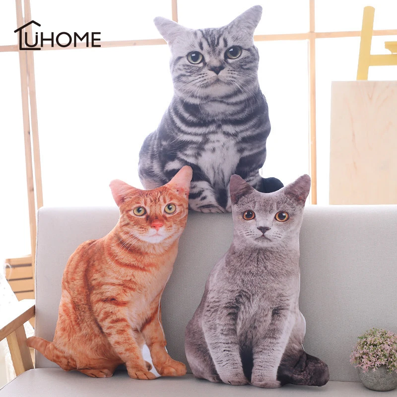 Kawaii Моделирование Плюшевые кошачьи подушки мягкие куклы игрушка Мультяшные