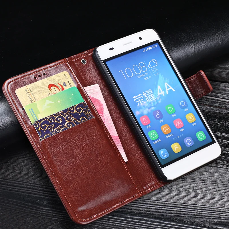 Роскошный кожаный чехол-бумажник с подставкой в стиле ретро для Huawei SCL-L21 SCL-L01 SCL-L03