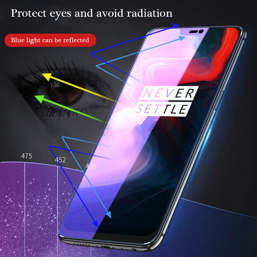 Матовая защитная пленка для экрана из закаленного стекла Oneplus 7 6 6T с защитой от