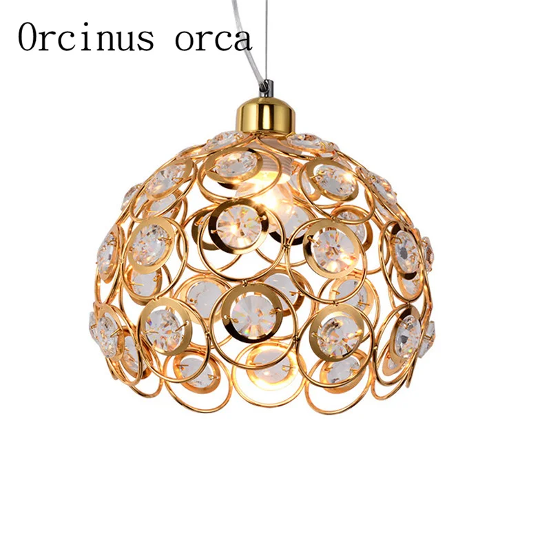 Скандинавская промышленная хрустальная лампа с ветром для кофейни ресторана