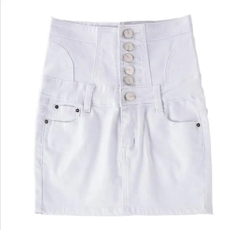 

2019 new arrival women's spring summer denim bust skirts ladies fashion high waist big yards mini skirts S-4XL