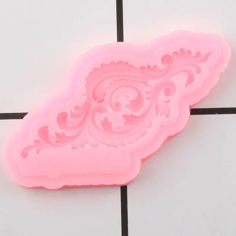 3D ремесла рельефная силиконовая формочка в виде цветов торт кайма для мастики