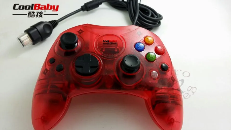 Классический проводной джойстик контроллер для Microsoft оригинальный Xbox черный