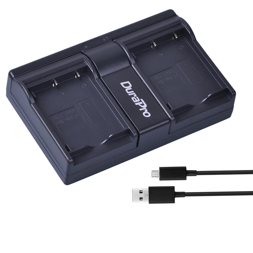 DuraPro NP-W126 NP W126 USB двойное зарядное устройство для Fujifilm HS30EXR HS33EXR X-Pro1 X-E1 X-E2 X-M1 X-A1 X-A2 X-T1