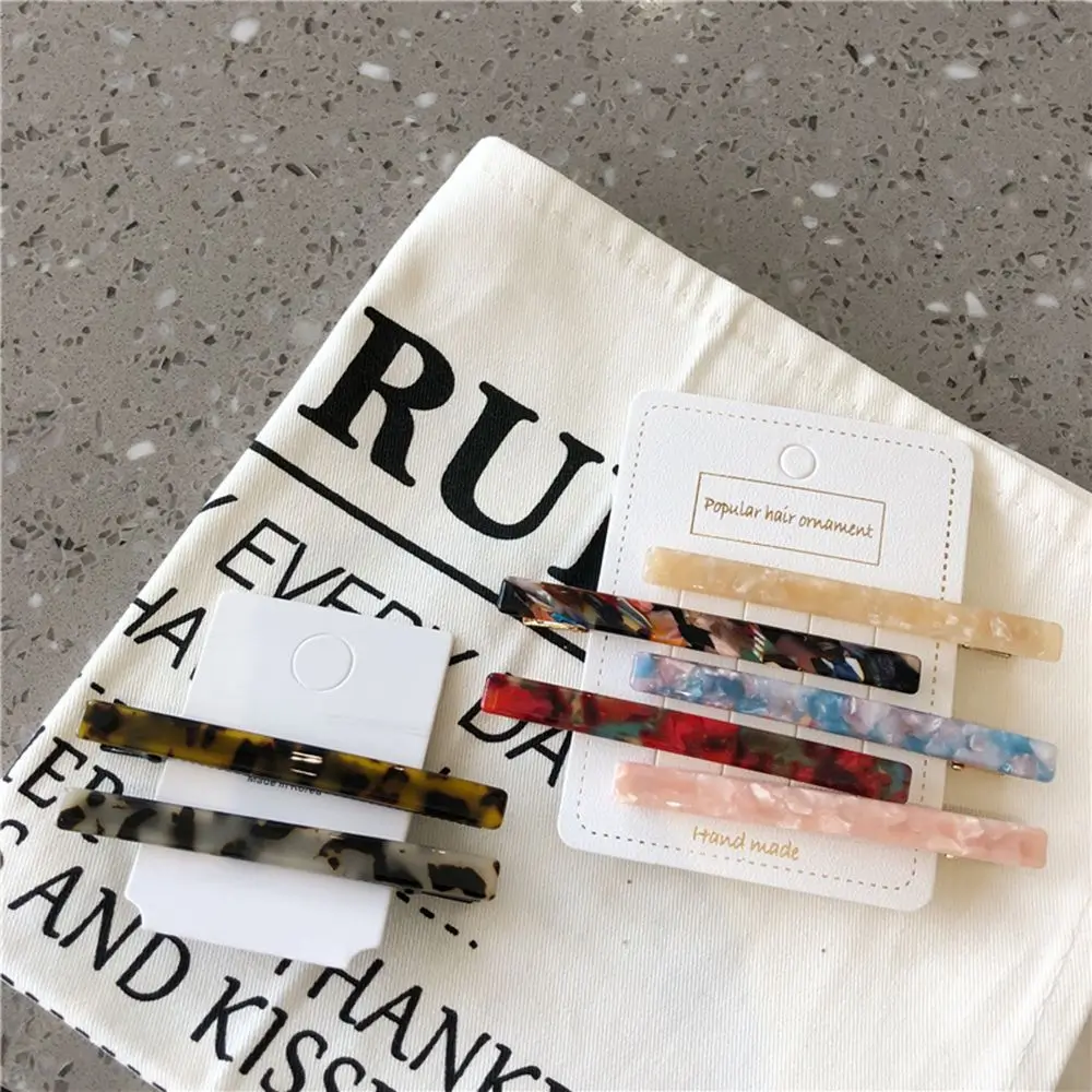 1 шт. Модные женские акриловые заколки красочные леопардовые для волос заколка