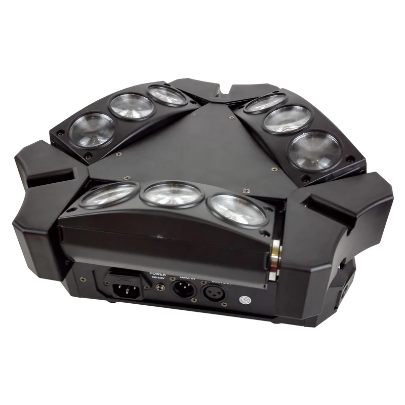 SZB Мини Новый светодиодный 9x10 Вт паук RGBW 16/48CH DMX сцсветильник свет s Dj движущийся
