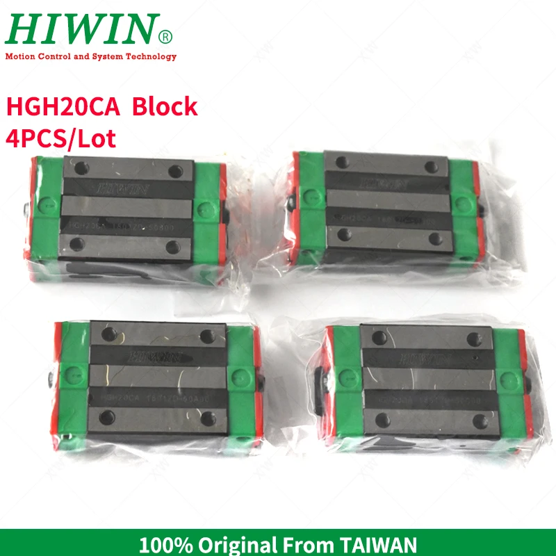 4 шт./лот HIWIN HGH20CA направляющая качения слайд блок для HGR20 линейной направляющей 20