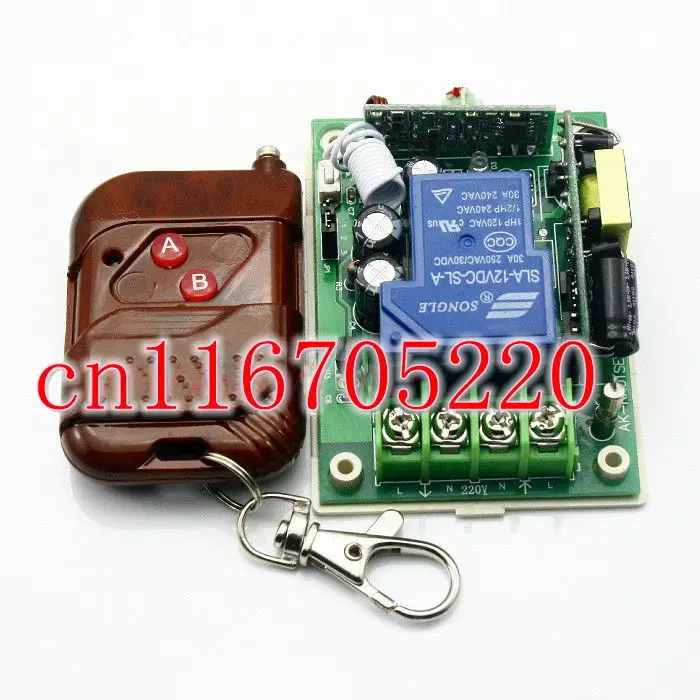 Новый беспроводной дистанционный выключатель питания 1 канал 30 А 85 в 220 В 240 250
