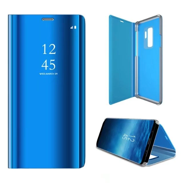 

Clear View Mirror Flip Case For Samsung Galaxy S9 Note 8 S8 Plus Luxury PU Leather Cover For Samsung S9 Plus Phone Case S9+