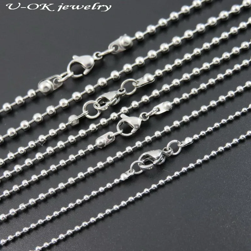 Цепочка Из Нержавеющей Стали с бусинами 1 5/2 0/2 4/3 0/4 0 мм chain necklace fashion necklacenecklace fashion