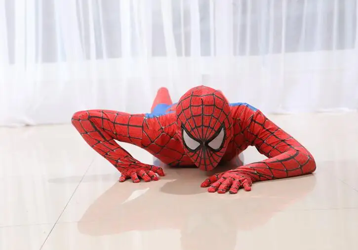 3D принт ребенок дети малыш мальчик костюм Человека паука лайкра Подарочная