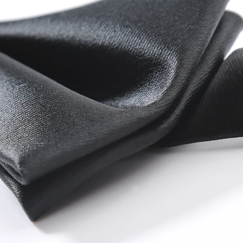 Мужской галстук бабочка для свадьбы черный классический деловой из двойной