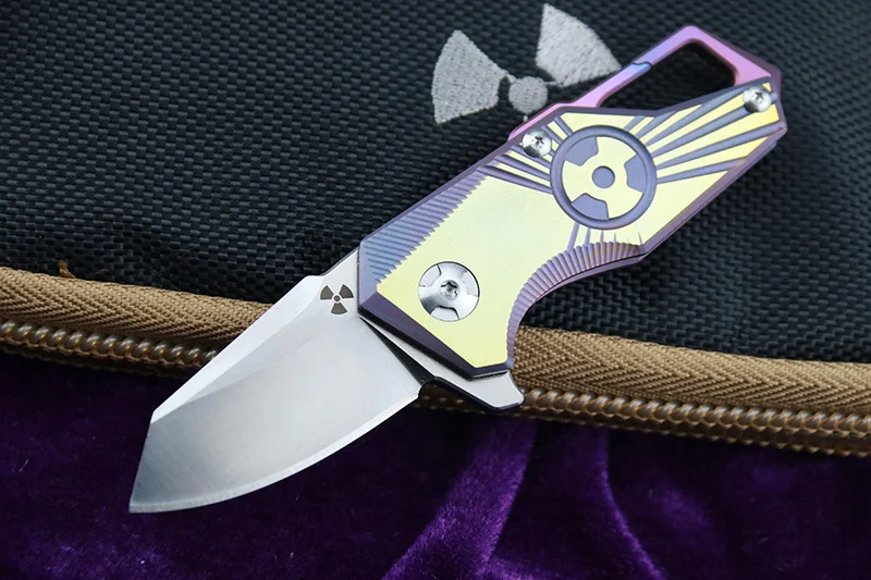 LEMIFSHE JK5313 Флиппер s35vn лезвие из стали с титановой ручкой уличный походный