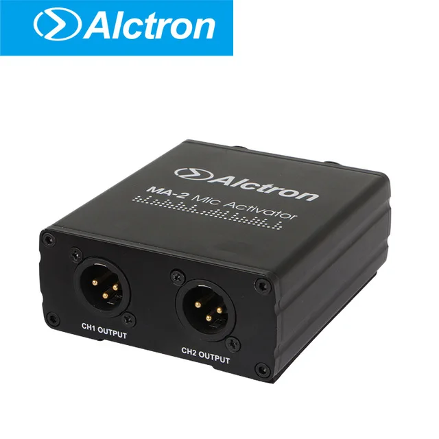 Микрофонный преусилитель Alctron MA-2 двухканальный динамический/пассивный алюминиевый ленточный микрофон усилитель