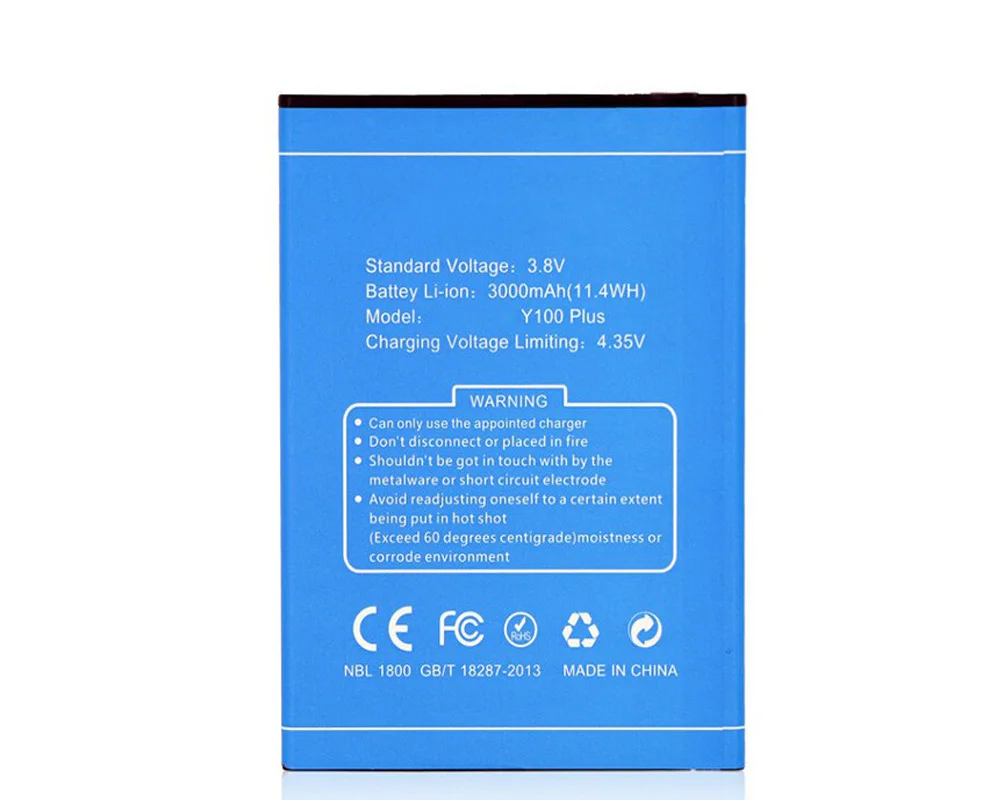 ISUNOO 10 шт./лот Сменный аккумулятор для DOOGEE Y100 Plus 3000 мАч сотового телефона Doogee Valencia 2