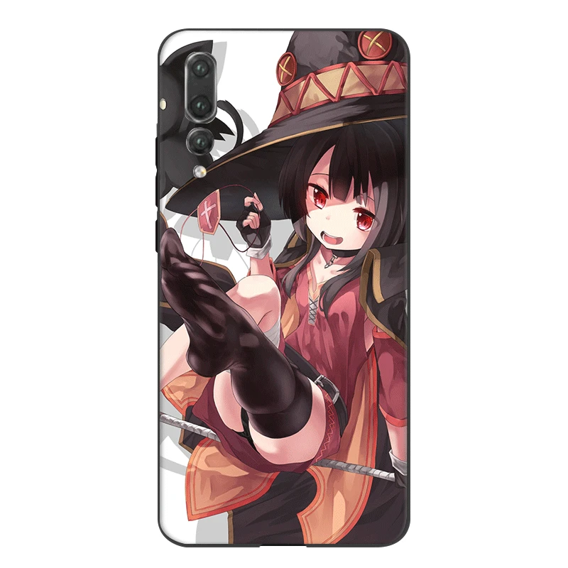 Силиконовый чехол для телефона Konosuba Megumin Huawei P20 P10 P30 P8 P9 Lite Pro P умный защитный |