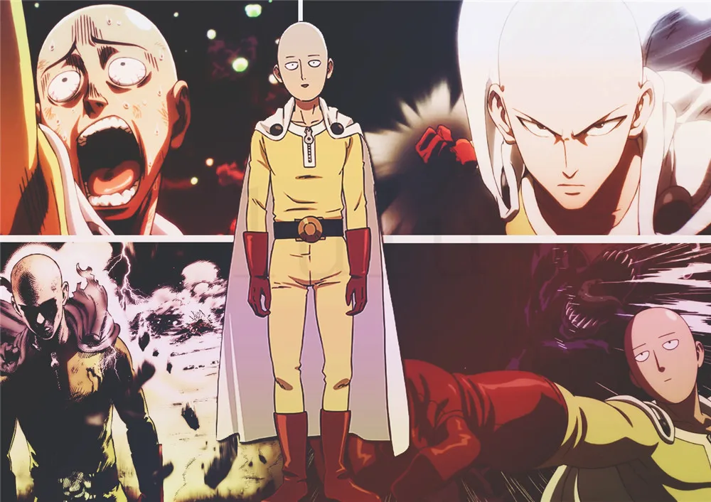 Аниме плакаты one punch man настенные наклейки хорошего качества украшение для дома