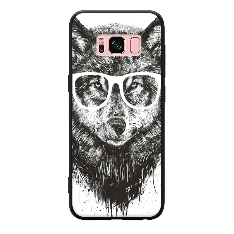 Классический Холодный хипстерский волк с принтом для Samsung Galaxy A3 A5 A8 J3 J5 J7 2015 2016 2017