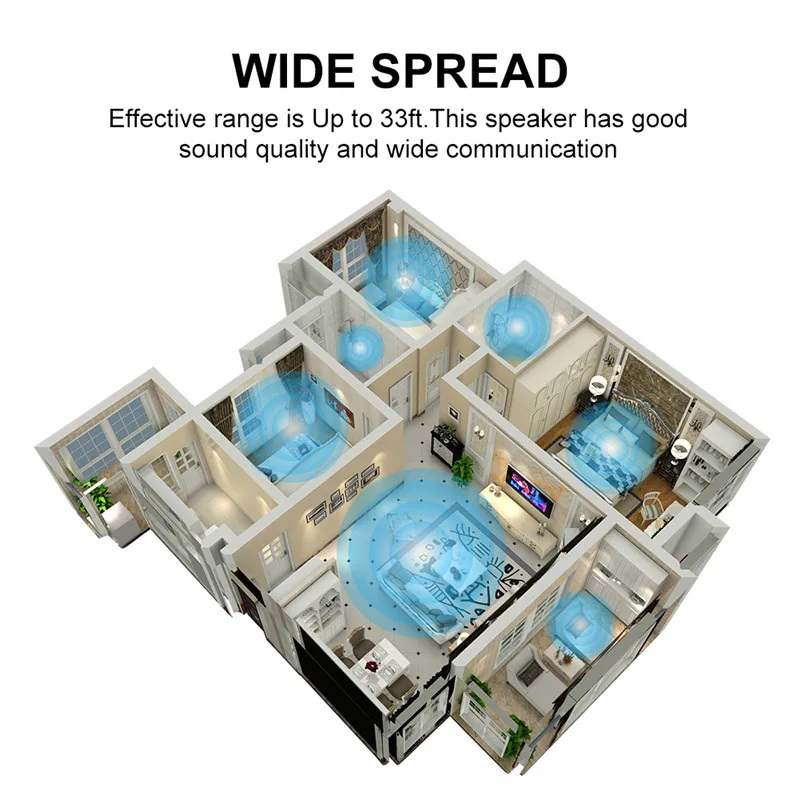 HAAYOT IPX7 водонепроницаемый портативный Bluetooth динамик светодиодный свет Душ