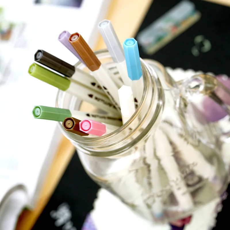 

10 Colors Marker Pen DIY Scrapbooking Crafts Soft Brush Pen Art Marker Pen For Stationery School Supplies