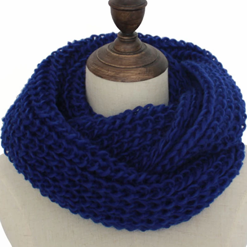 2018 зимние женские вязаные шарфы женский кольцевой ошейник из шерсти кашемировый