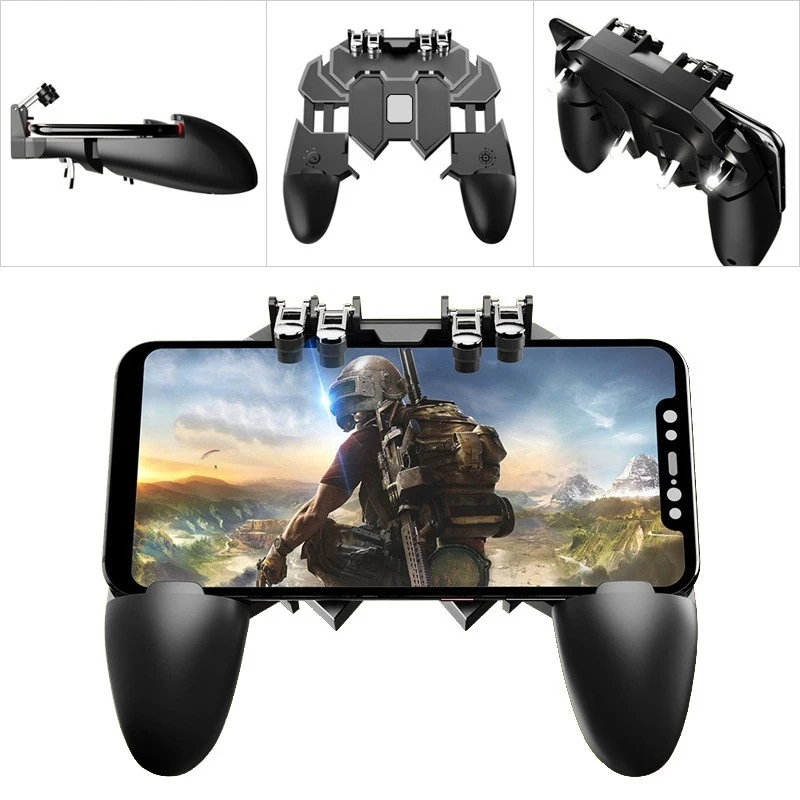 Pubg контроллер для iPhone Android Pubg мобильный геймпад шесть пальцев r1 игровой контроллер для триггера Pubg джойстик игровой консоли