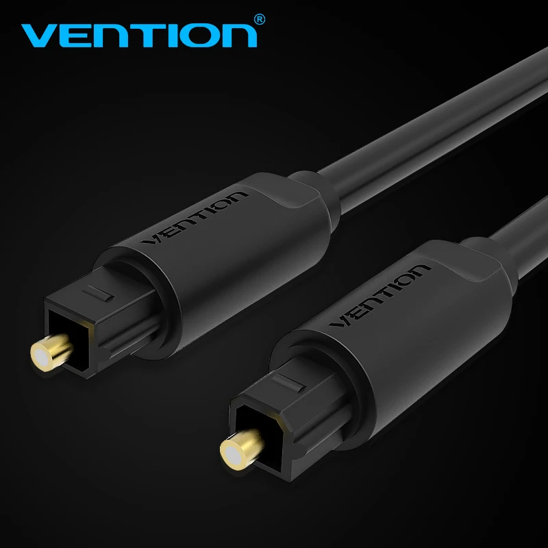 Цифровой оптический аудиокабель Vention Toslink Позолоченный Коаксиальный Кабель SPDIF