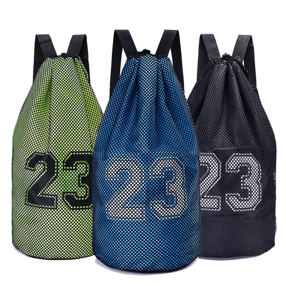 Large basketball bags For balls Soccer Drawstring Mash pack Fitness Bucket Bag Outdoor Basketball Backpack For Men J781522