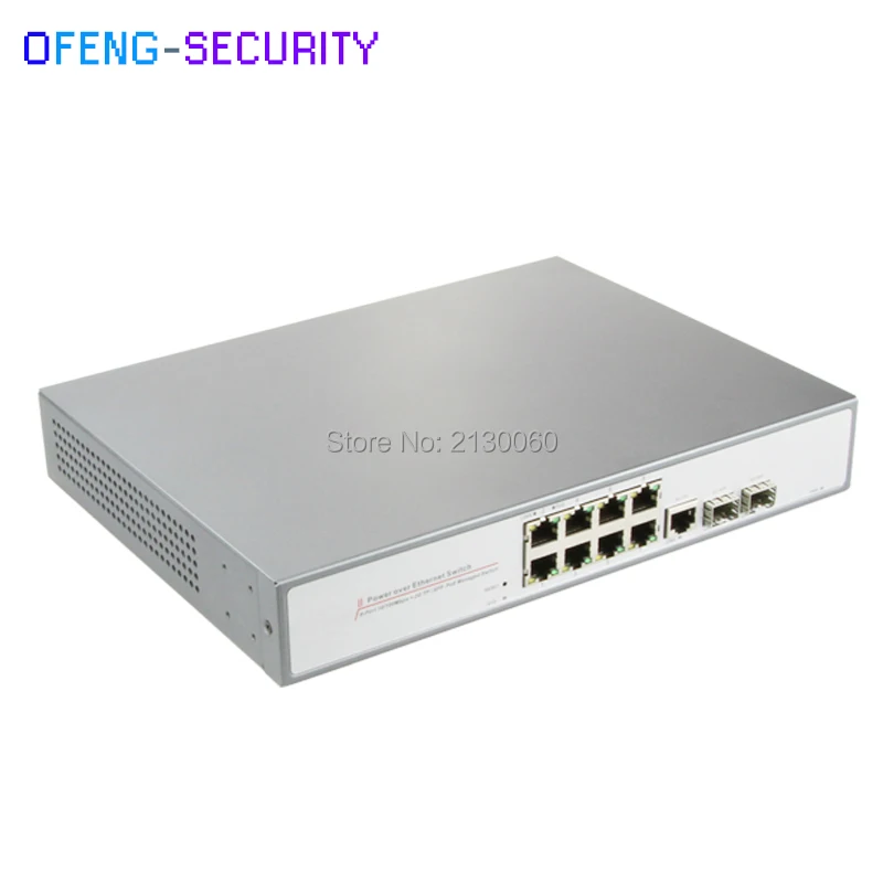 10-Port 10/100M POE Switch 8Port 1Port Gigabit Ethernet 2Gigabit SFP LC IEEE 802.3af/at PoE output 15.4W Budget 130W | Безопасность и