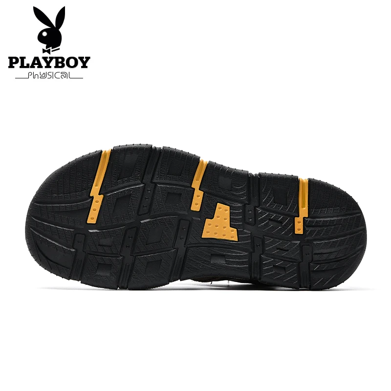 

PLAYBOY Comfortable Handmade Men Sandals Genuine Leather Soft Summer Male Shoes Retro Sewing Casual Beach Footwear Shoes