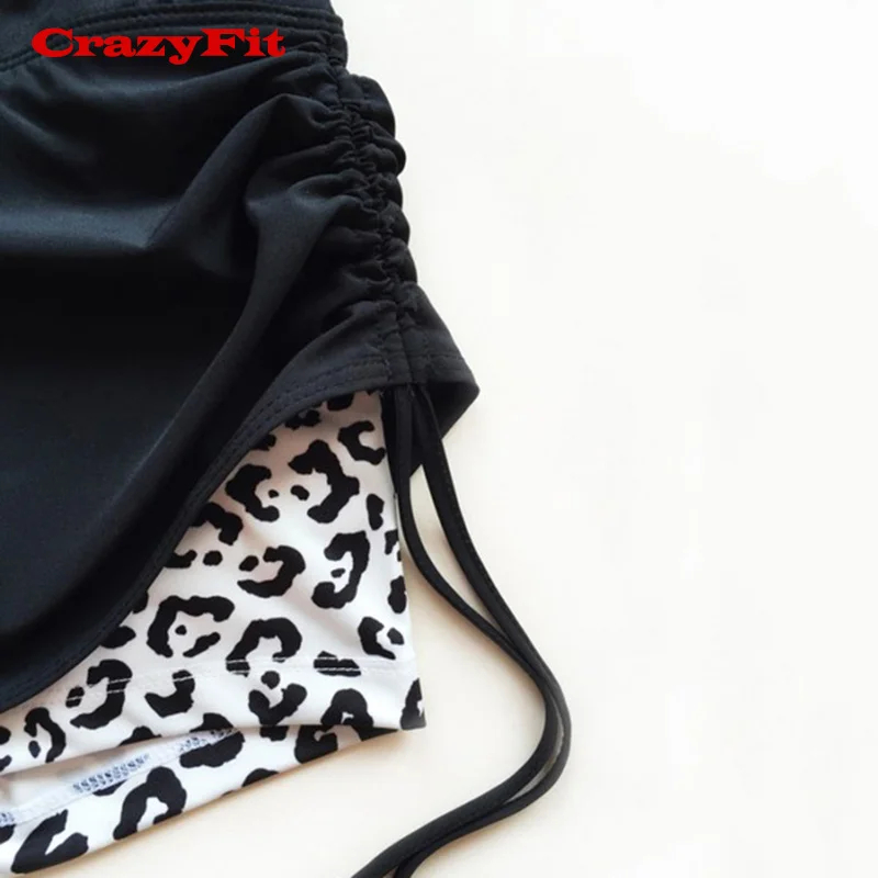 Leopard Новые шорты для женщин, шорты для бега, бега, спорта, тренировок, йоги, настольного тенниса, фитнеса, бега, быстросохнущие компрессионные женские спортивные шорты - Цвет: Leopard