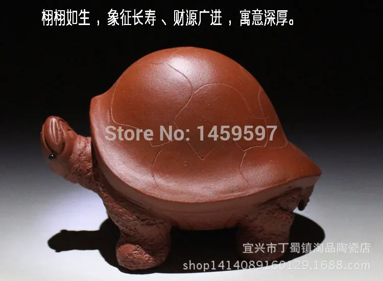 Yixing Interesting tea pet decoration crafts gift set zisha handmade petGeneral Large turtle | Дом и сад