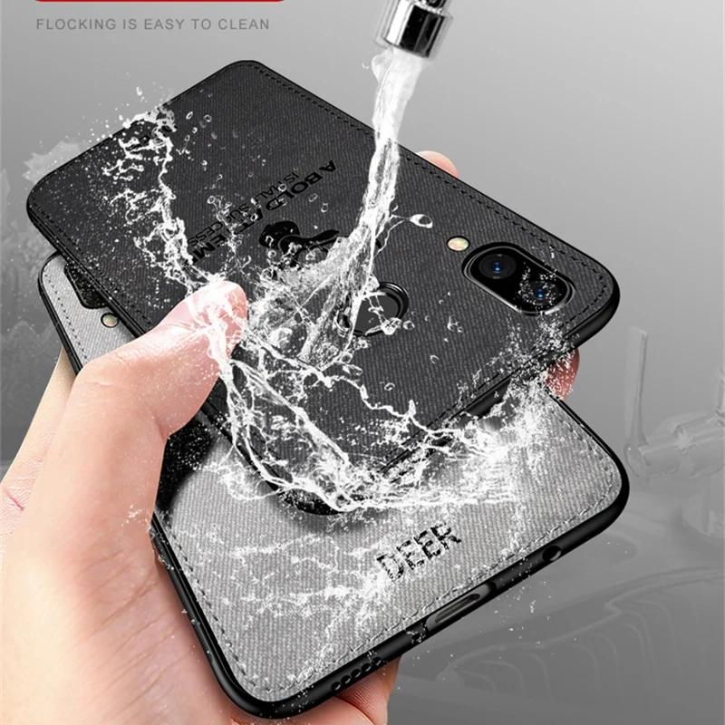 Classic Fabric Case For Samsung Galaxy M20 M10 Phone Animal Patterned TPU Silicone Frame Back Cover for funda |